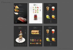 咖啡厅品牌【仨】菜单海报设计